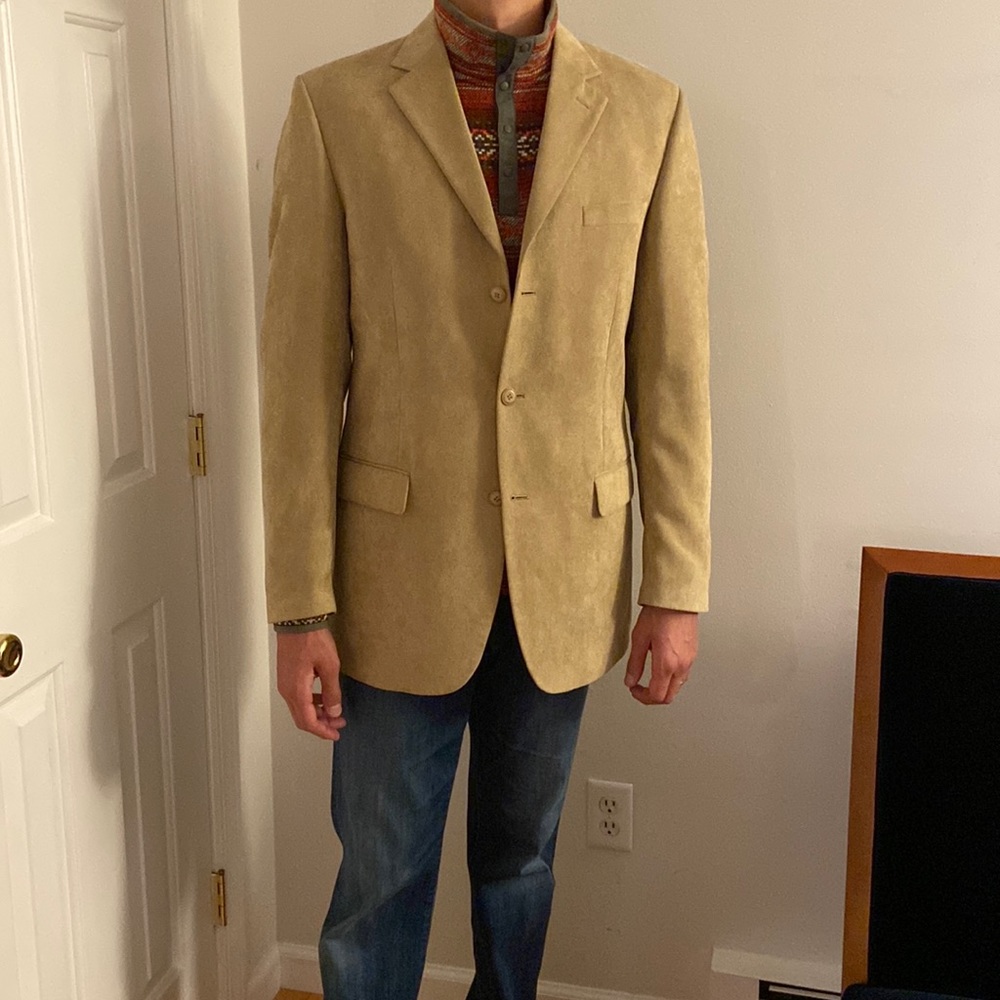 Men’s Chereskin suede sport coat blazer